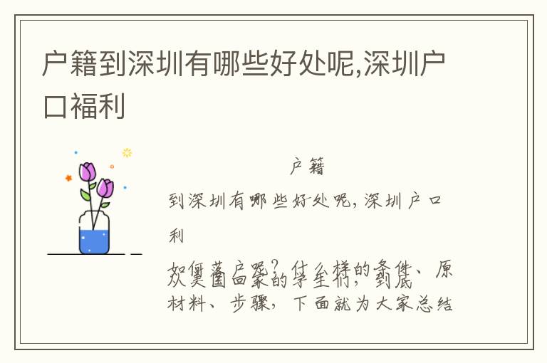 戶(hù)籍到深圳有哪些好處呢,深圳戶(hù)口褔?yán)?></span></a>
    <div   id=